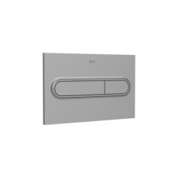 Placa de accionamiento dual Roca modelo PL1, 250x160 mm, dos pulsadores.