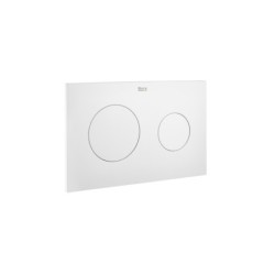 Placa de accionamiento dual Roca modelo PL10, 254x10x164 mm, dos pulsadores.