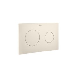 Placa de accionamiento dual Roca modelo PL10, 254x10x164 mm, dos pulsadores.