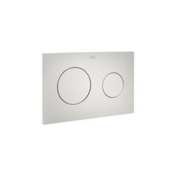 Placa de accionamiento dual Roca modelo PL10, 254x10x164 mm, dos pulsadores.