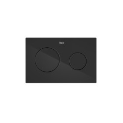 Placa de accionamiento dual Roca modelo PL10, 250x160 mm, dos pulsadores.