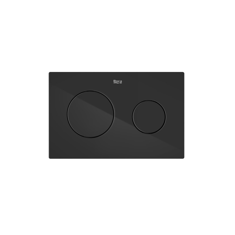 Placa de accionamiento dual Roca modelo PL10, 250x160 mm, dos pulsadores.