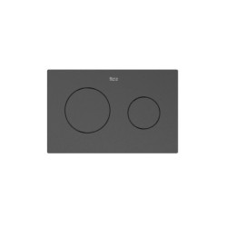 Placa de accionamiento dual Roca modelo PL10, 250x160 mm, dos pulsadores.