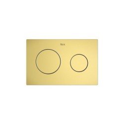 Placa de accionamiento dual Roca modelo PL10, 250x160 mm, dos pulsadores.