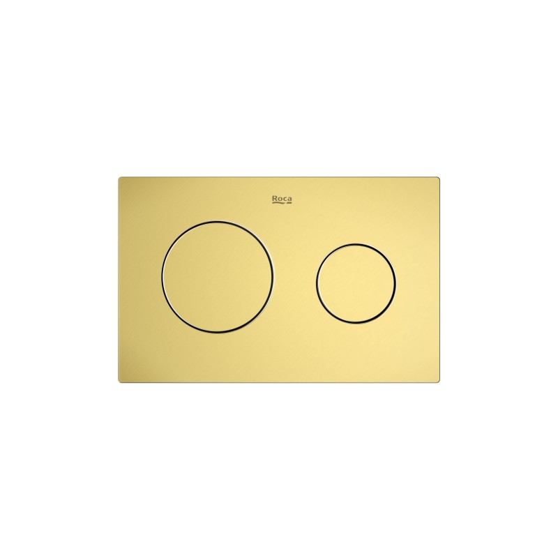 Placa de accionamiento dual Roca modelo PL10, 250x160 mm, dos pulsadores.