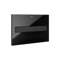 Placa de accionamiento dual Roca modelo PL7, 250x160 mm, dos pulsadores.