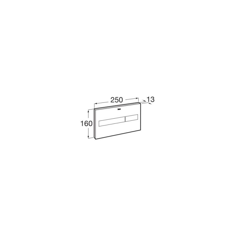 Placa de accionamiento PL7 Dual 250x160 mm