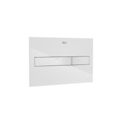 Placa de accionamiento dual Roca modelo PL2, 250x160 mm, dos pulsadores.