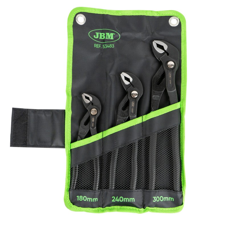Set de 3 alicates ajustables JBM acero