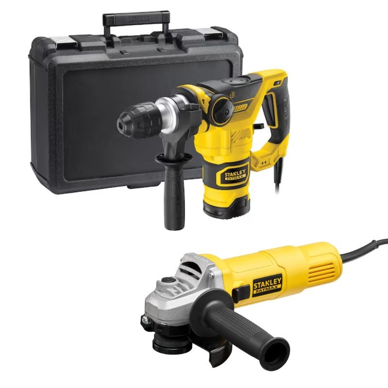 Pack Stanley Martillo Fme1250K-Qs + Amoladora Fmeg615-Qs 115Mm Pack Stanley Martillo Fme1250K-Qs + Amoladora Fmeg615-Qs 115Mm