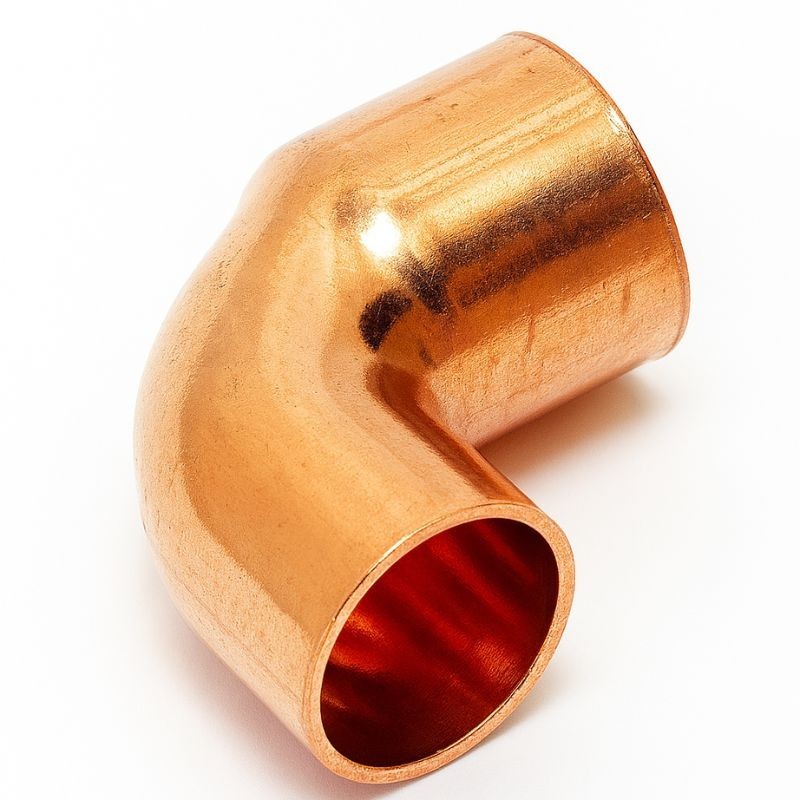 CODO 90 MACHO-HEMBRA COBRE Ø22