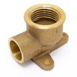 CODO RACOR PLACA LATÓN Ø15-1/2"