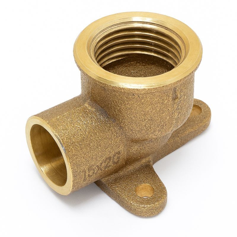 CODO RACOR PLACA LATÓN Ø15-1/2"