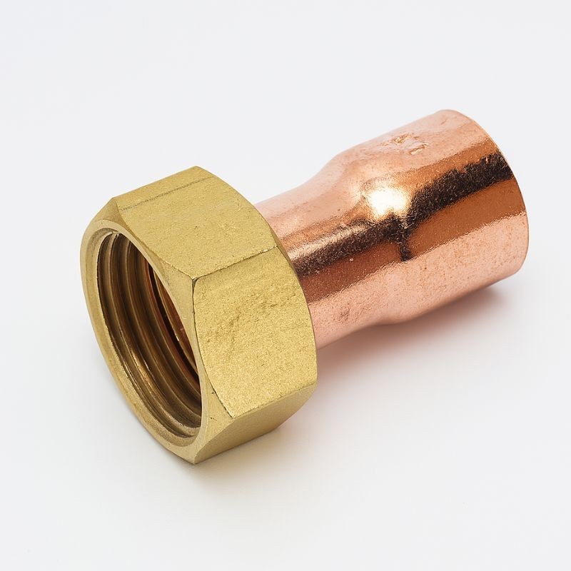 RACOR 2 PIEZAS RECTO COBRE Ø15 1/2"