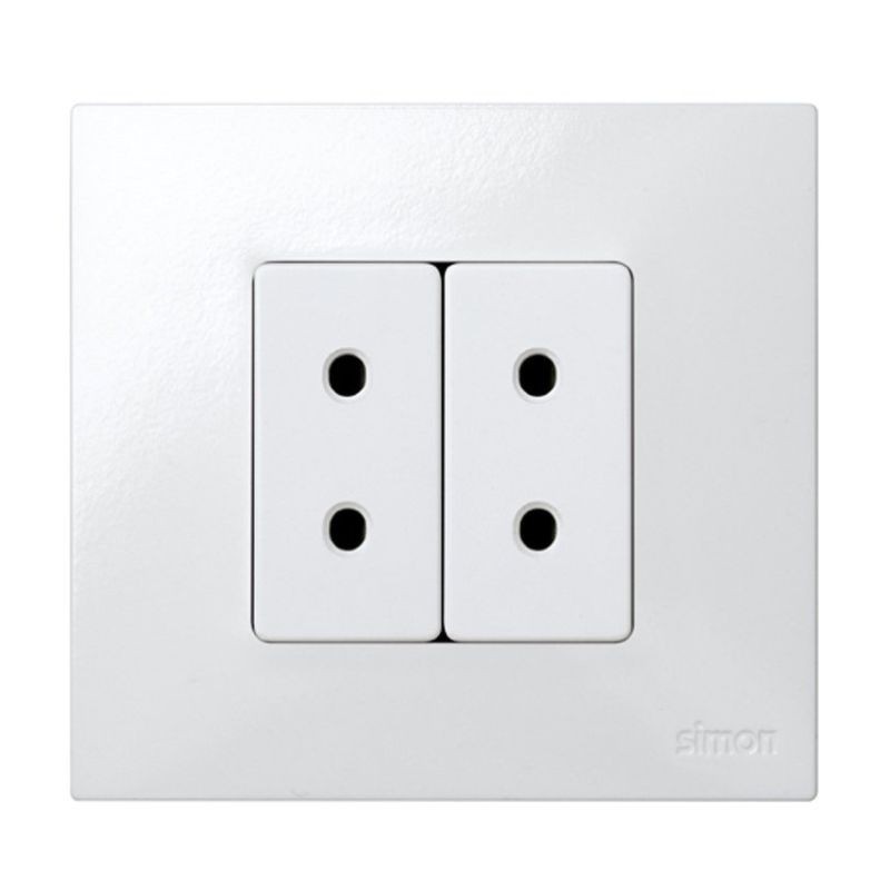 Base bipolar Simon 27 Play blanca 16A 250V medio elemento