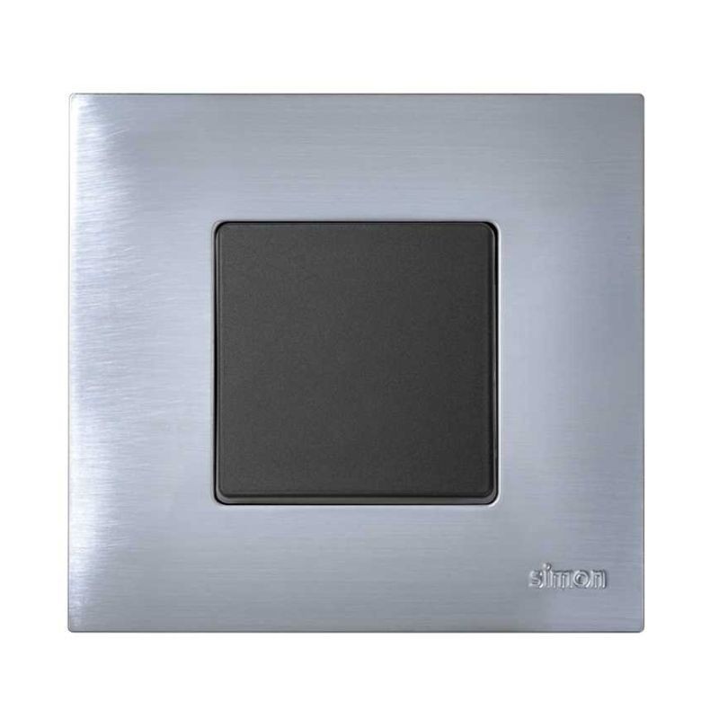 Tecla grafito Simon 27 Play 45x45 mm intercambiable