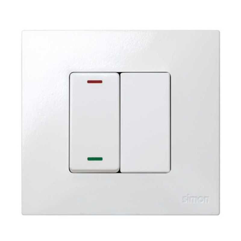 Tapa ciega medio elemento blanca Simon 27 Play 22.5x45 mm