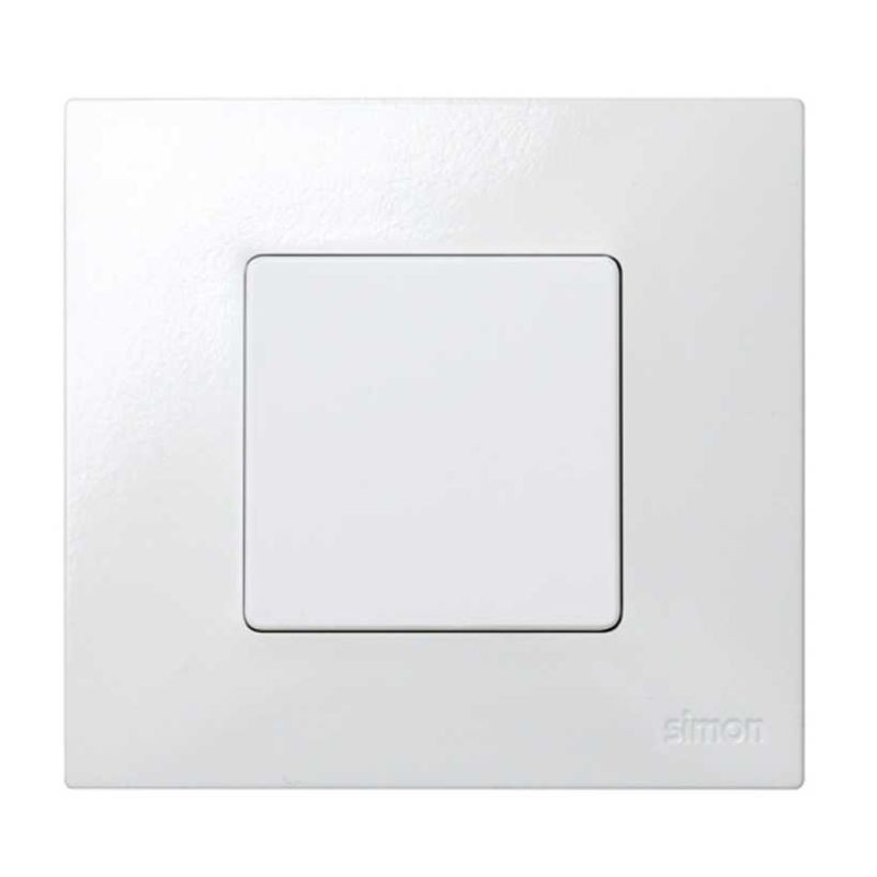 Tapa ciega blanca Simon 27 Play 45x45 mm termoestable