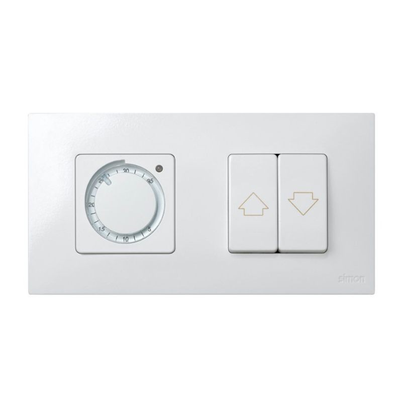 Marco compacto blanco dos elementos Simon 27 Play 85x162 mm