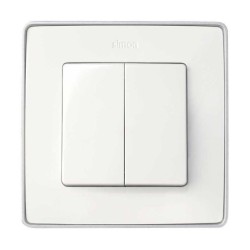 TECLA DOBLE BLANCA SIMON 82