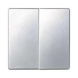 TECLA DOBLE ALUMINIO SIMON 82