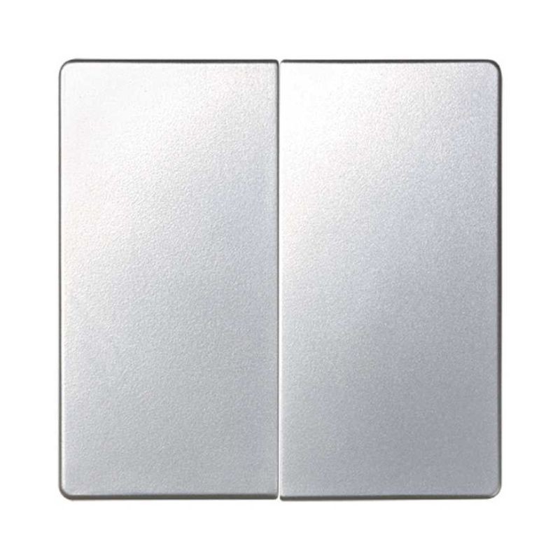 TECLA DOBLE ALUMINIO SIMON 82