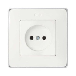 TAPA ENCHUFE BIPOLAR BLANCO SIMON 82