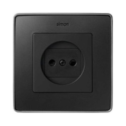 TAPA ENCHUFE BIPOLAR GRAFITO SIMON 82