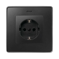 TAPA ENCHUFE SCHUKO GRAFITO SIMON 82