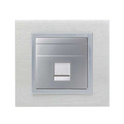 ADAPTADOR 1 RJ-45 ALUMINIO SIMON 82
