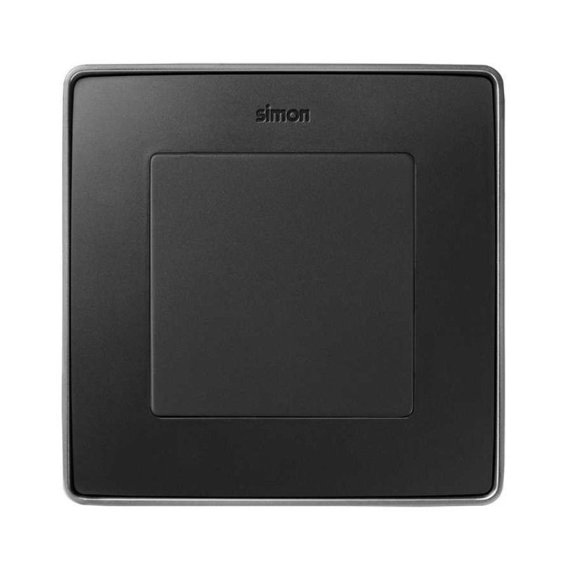 Tapa ciega grafito 55x55 mm para empotrar o superficie