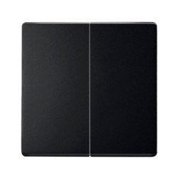 TECLA DOBLE NEGRO MATE SIMON 82 CONCEPT