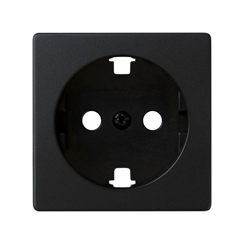 TAPA ENCHUFE NEGRO MATE SIMON 82 CONCEPT