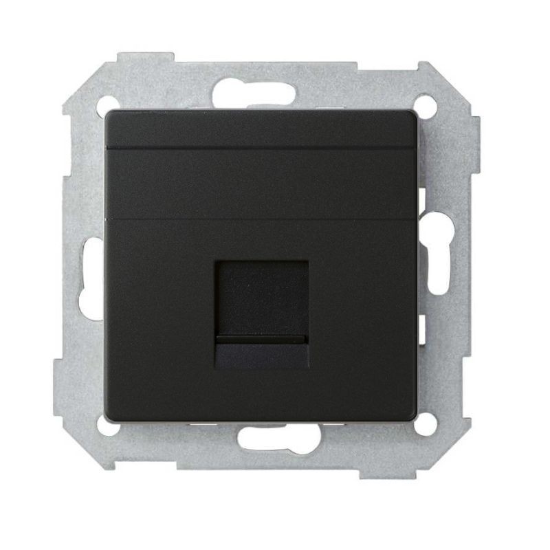 TAPA 1 RJ-45 NEGRO MATE SIMON 82 CONCEPT