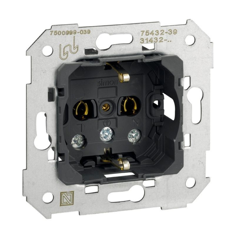 Base schuko 16 A 250 V compatible 75 82 88