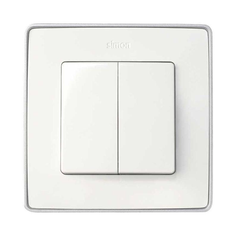 Grupo 2 interruptores 10A Simon 75 compatible 82 88