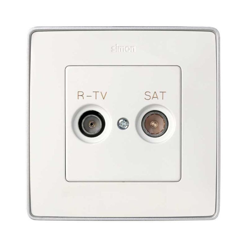 Toma de senal R TV SAT intermedia Simon 75