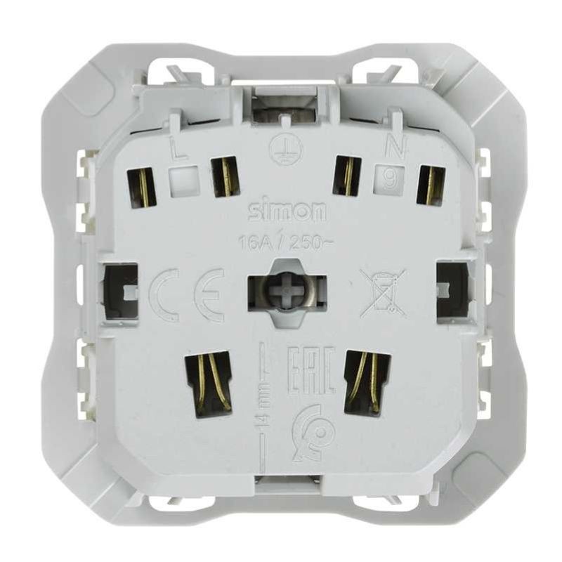 Base schuko 16 A 250 V blanca Simon 270