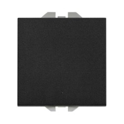 CONMUTADOR PULSANTE NEGRO MATE SIMON 270