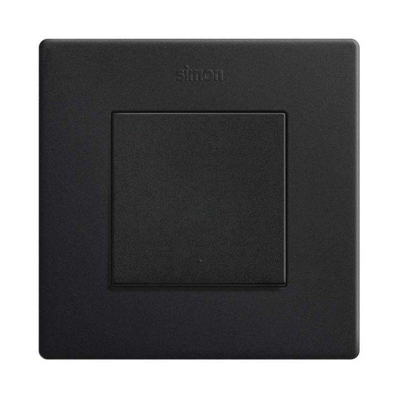Conmutador pulsante 10A 230 V negro mate Simon 270