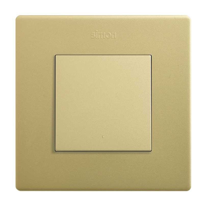 Cruzamiento pulsante 10A 230 V bronce Simon 270