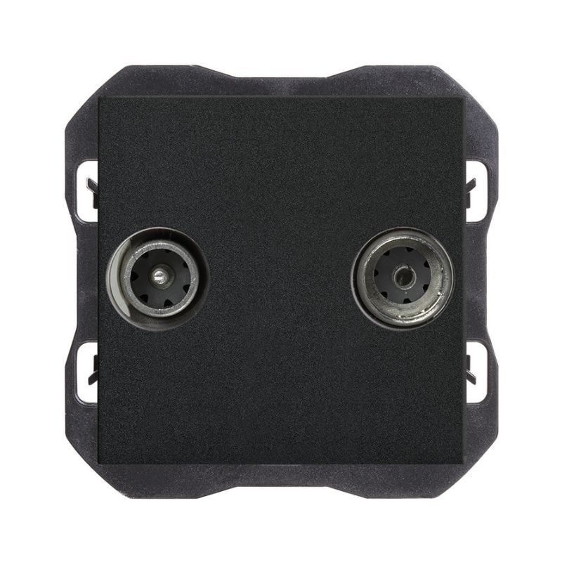 TOMA R-TV-SAT NEGRO MATE SIMON 270