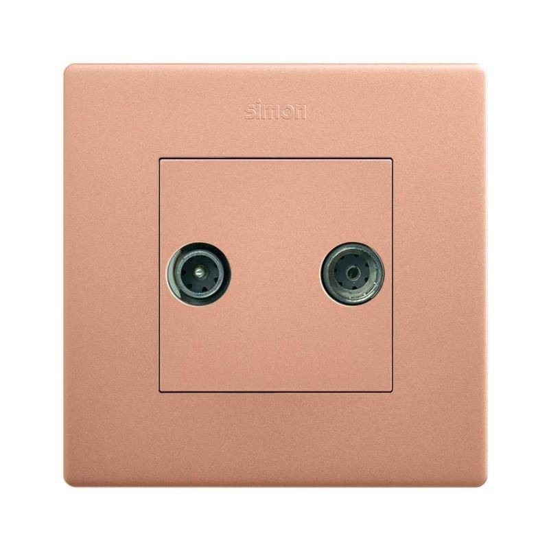 Toma R TV SAT unica cobre Simon 270
