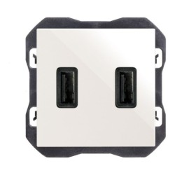 CARGADOR USB DOBLE BLANCO SIMON 270