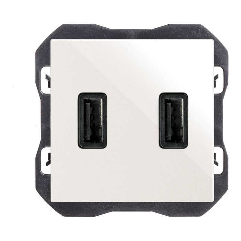CARGADOR USB DOBLE BLANCO SIMON 270