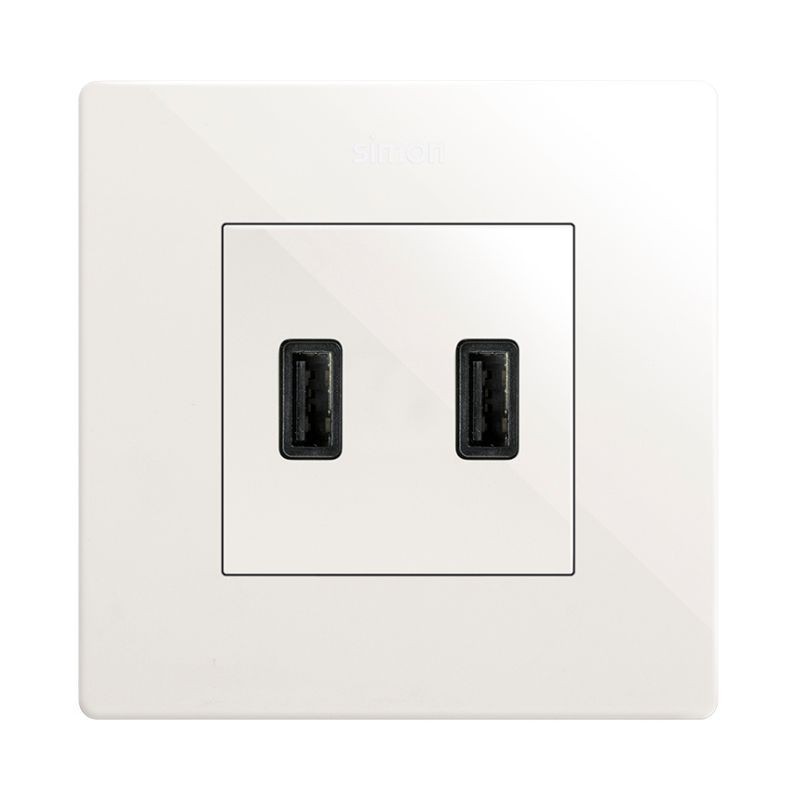 Cargador usb doble 3,1 A tipo a blanco Simon 270