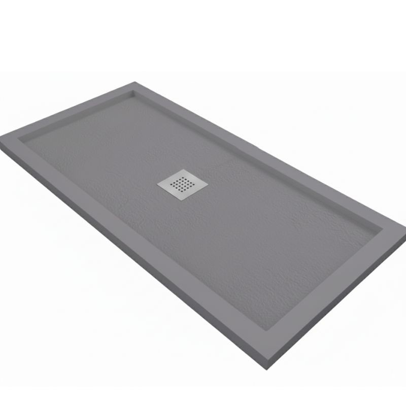 PLATO DUCHA SIROCO GRIS SEDA 80X80