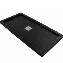 PLATO DUCHA SIROCO GRANITO NEGRO 100X80