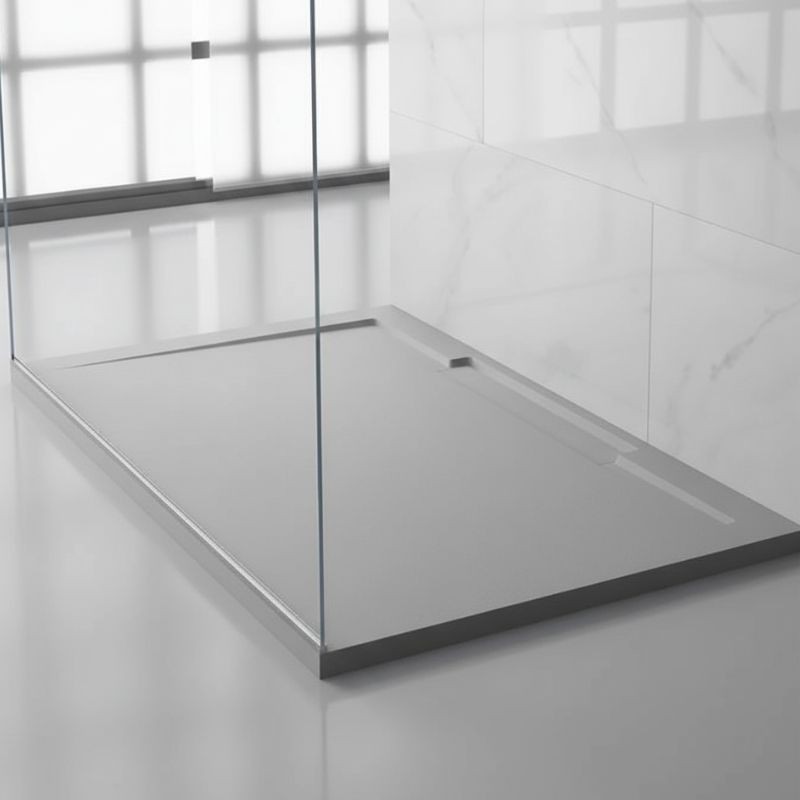 PLATO DUCHA LINE Y KROMAT LISO CEMENT 120X80