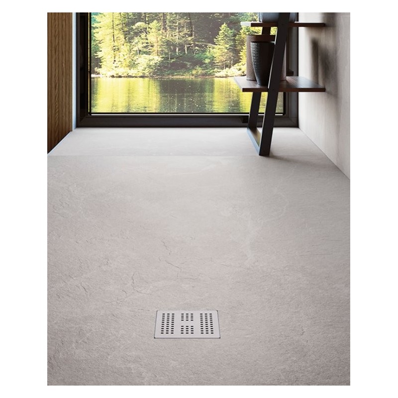 Plato de ducha Imagine Zenon 80x120 cm efecto piedra Overland Pearl